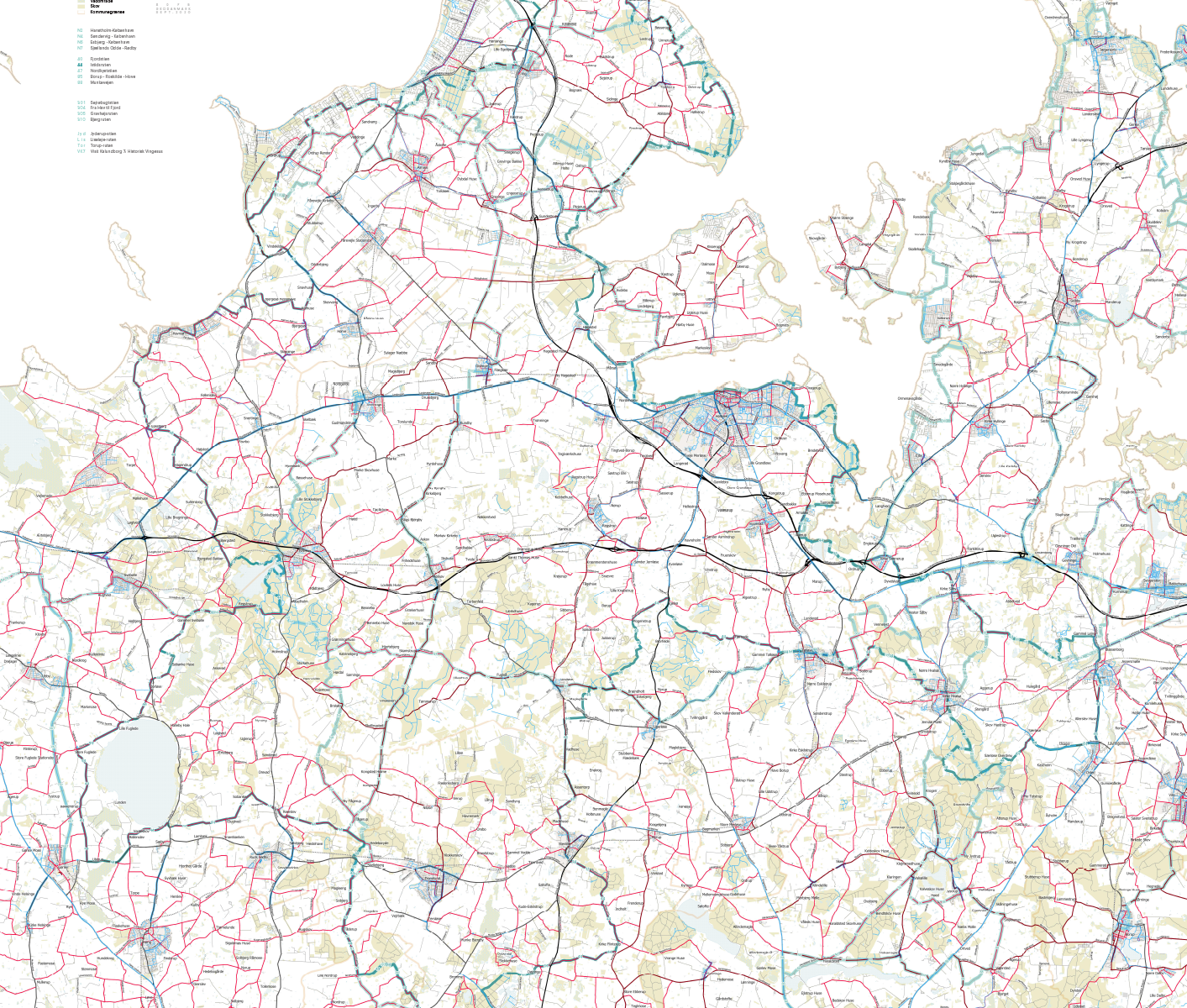 Proceskort over Istidsruten.