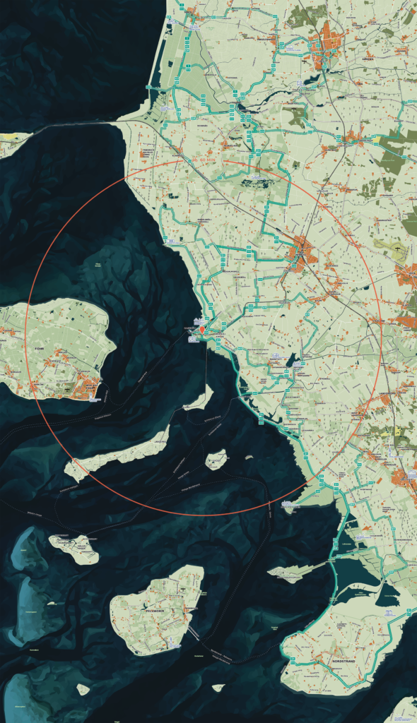 Kort fra Vadehavsprojektet